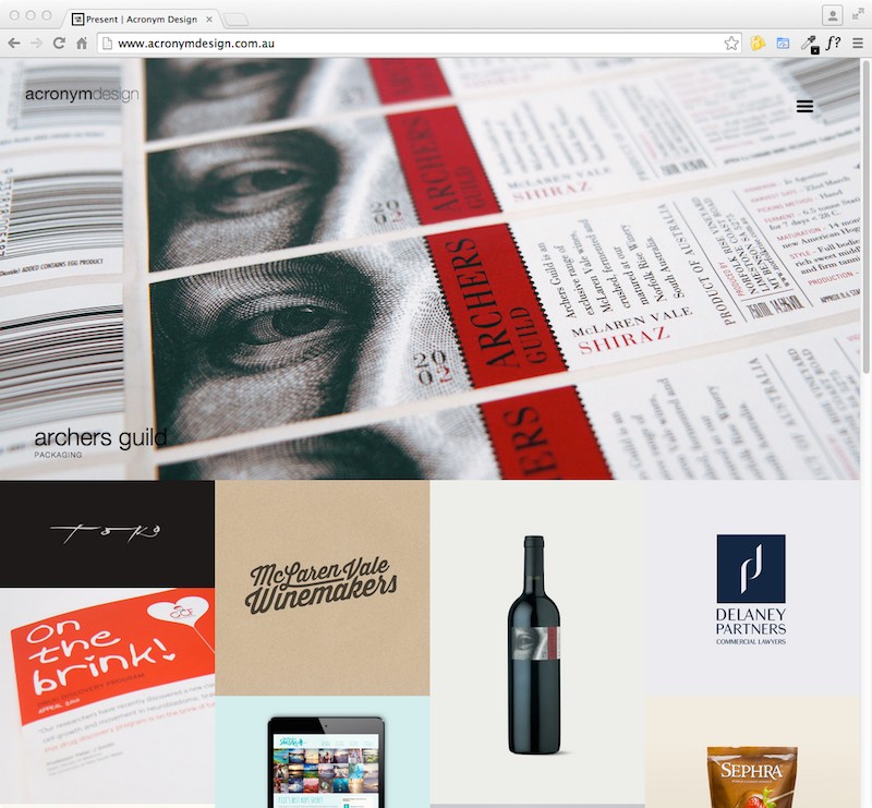 Web development for Acronym Design Sydney